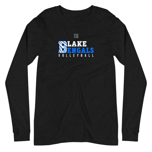Blake Bengals Volleyball Unisex Long Sleeve Tee