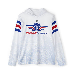 Philly Flight Philly Map Men's Sports Warmup Hoodie