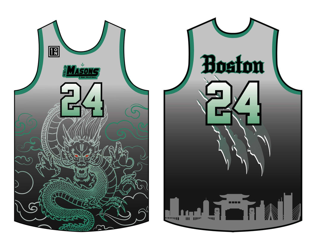 Boston Masons Green and Gold Jersey Package