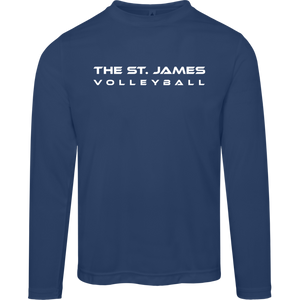 The St. James Volleyball Men's Moisture-Wicking Long Sleeve Tee