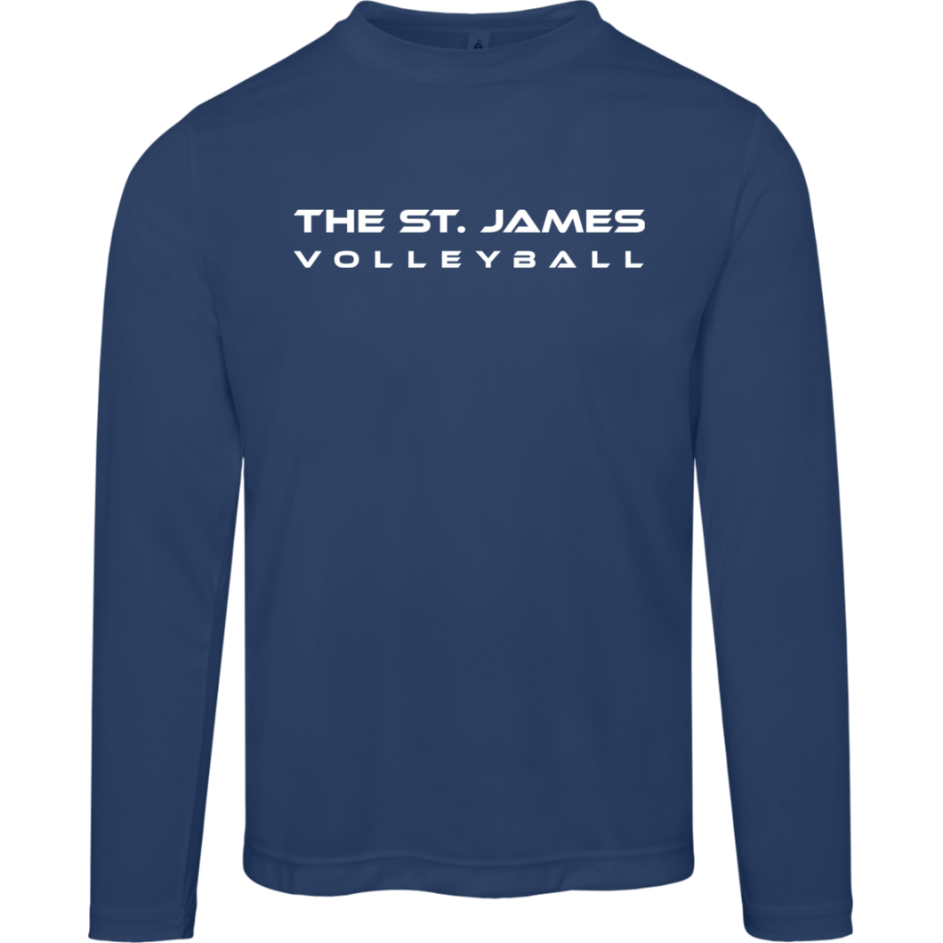 The St. James Volleyball Men's Moisture-Wicking Long Sleeve Tee