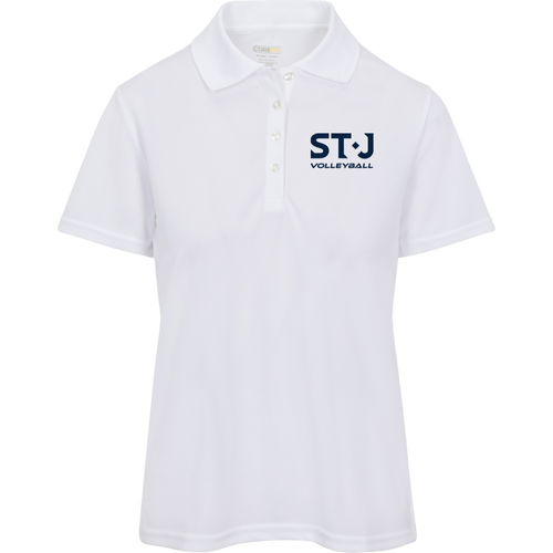 STJ Volleyball Women's White Origin Pique Polo