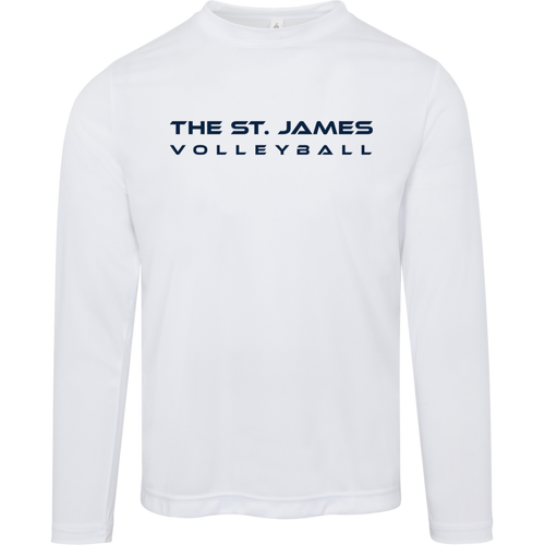 The St. James Volleyball Men's Moisture-Wicking Long Sleeve Tee