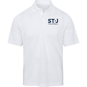 STJ Volleyball Men's White Origin Pique Polo