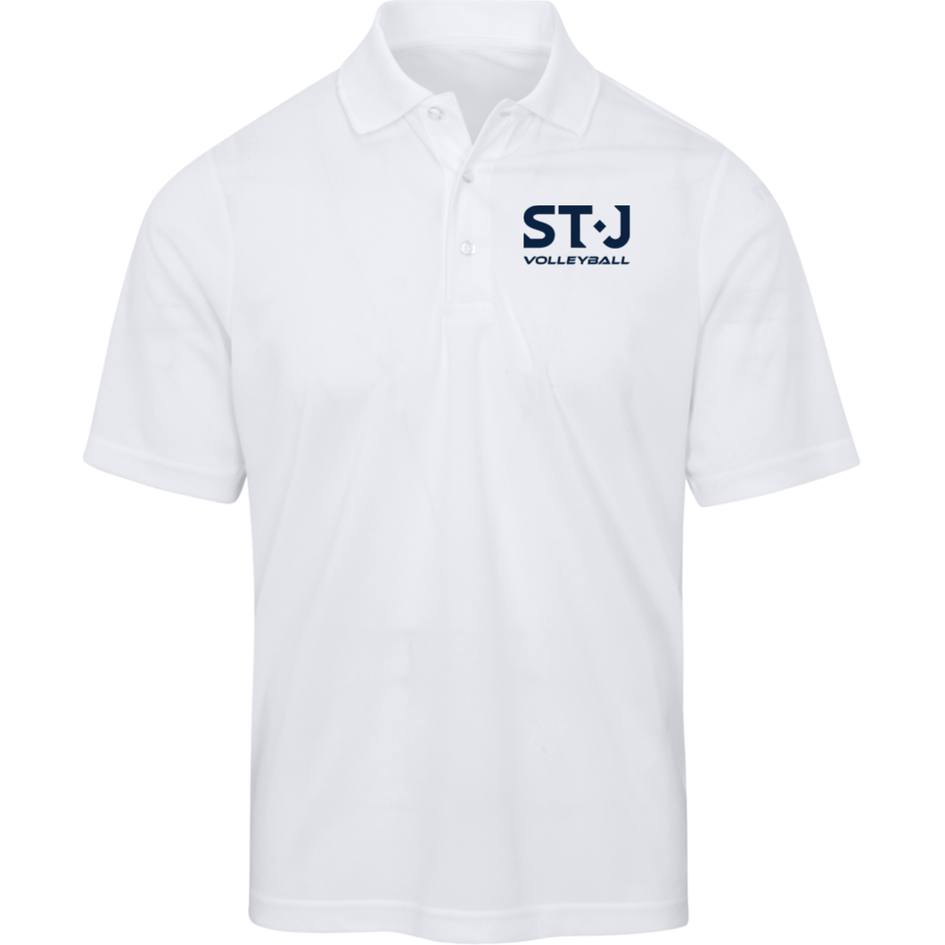 STJ Volleyball Men's White Origin Pique Polo