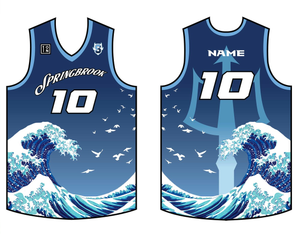 Springbrook High School Blue Wave Jersey