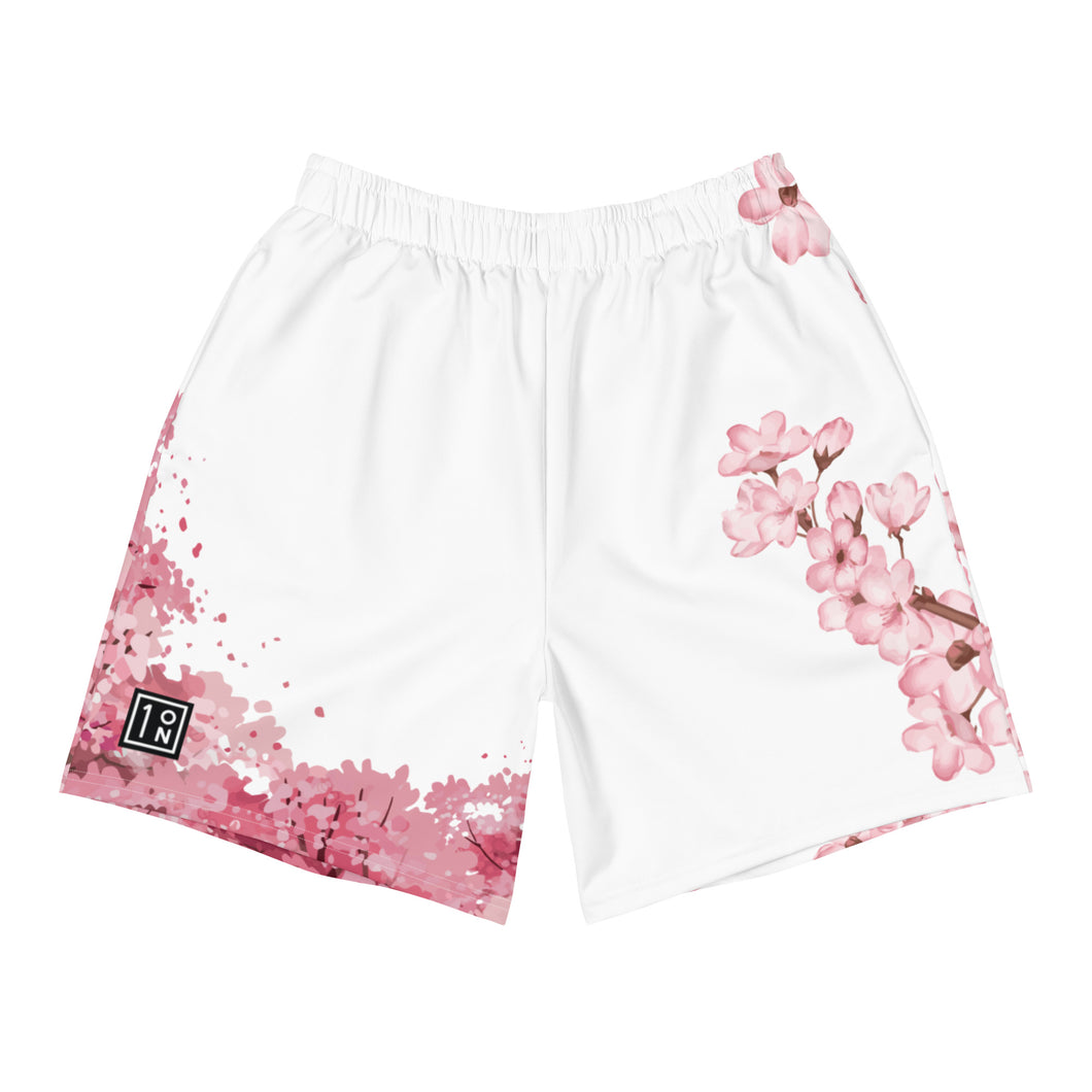 Cherry Blossom Men's Recycled Athletic Shorts