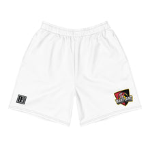 Load image into Gallery viewer, MVP Shield Men&#39;s White Recycled Athletic Shorts