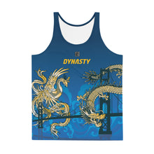 Load image into Gallery viewer, Dynasty Blue and Yellow Unisex Tank Top