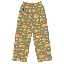 Load image into Gallery viewer, Buttery Pancakes unisex wide-leg Prejama pants