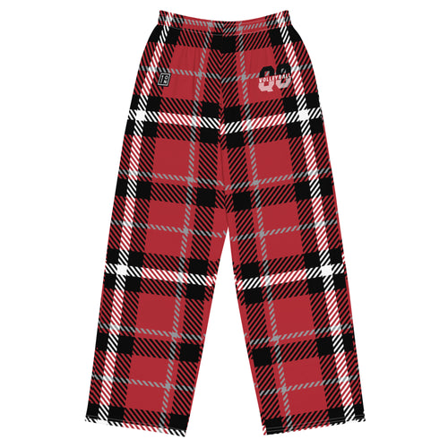 QO Plaid unisex wide-leg Prejama pants