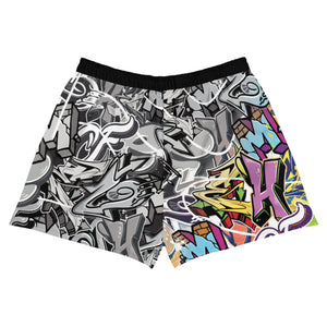 Tagzilla Graffiti Women’s Recycled Athletic Shorts