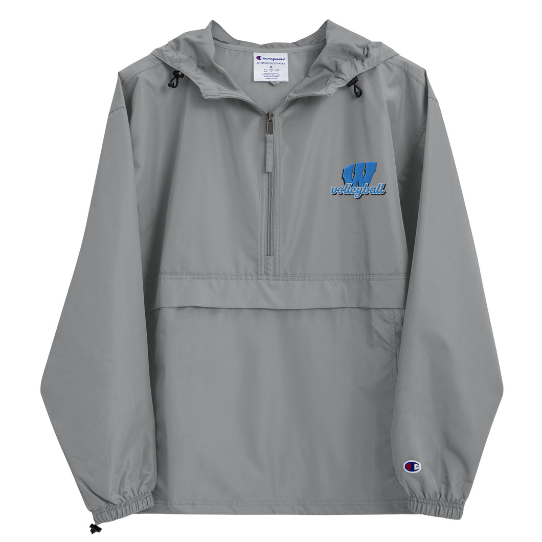 Whitman Volleyball Embroidered Champion Packable Jacket