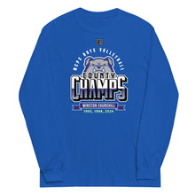 Load image into Gallery viewer, Churchill County Champs 2024 With Roster Men’s Long Sleeve Shirt