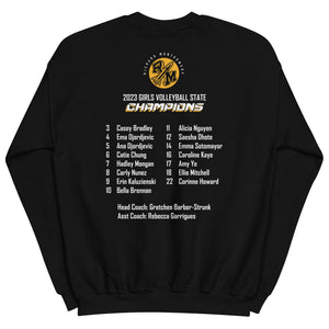 RM 2023 State Champions with Roster Unisex Sweatshirt