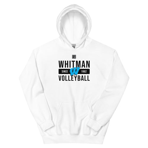 Whitman Volleyball Since 1962 Unisex Hoodie