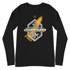 RM 2023 State Champions with Roster Unisex Long Sleeve Tee