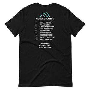 Charge Nationals 2024 WITH TEAM ROSTER Unisex t-shirt