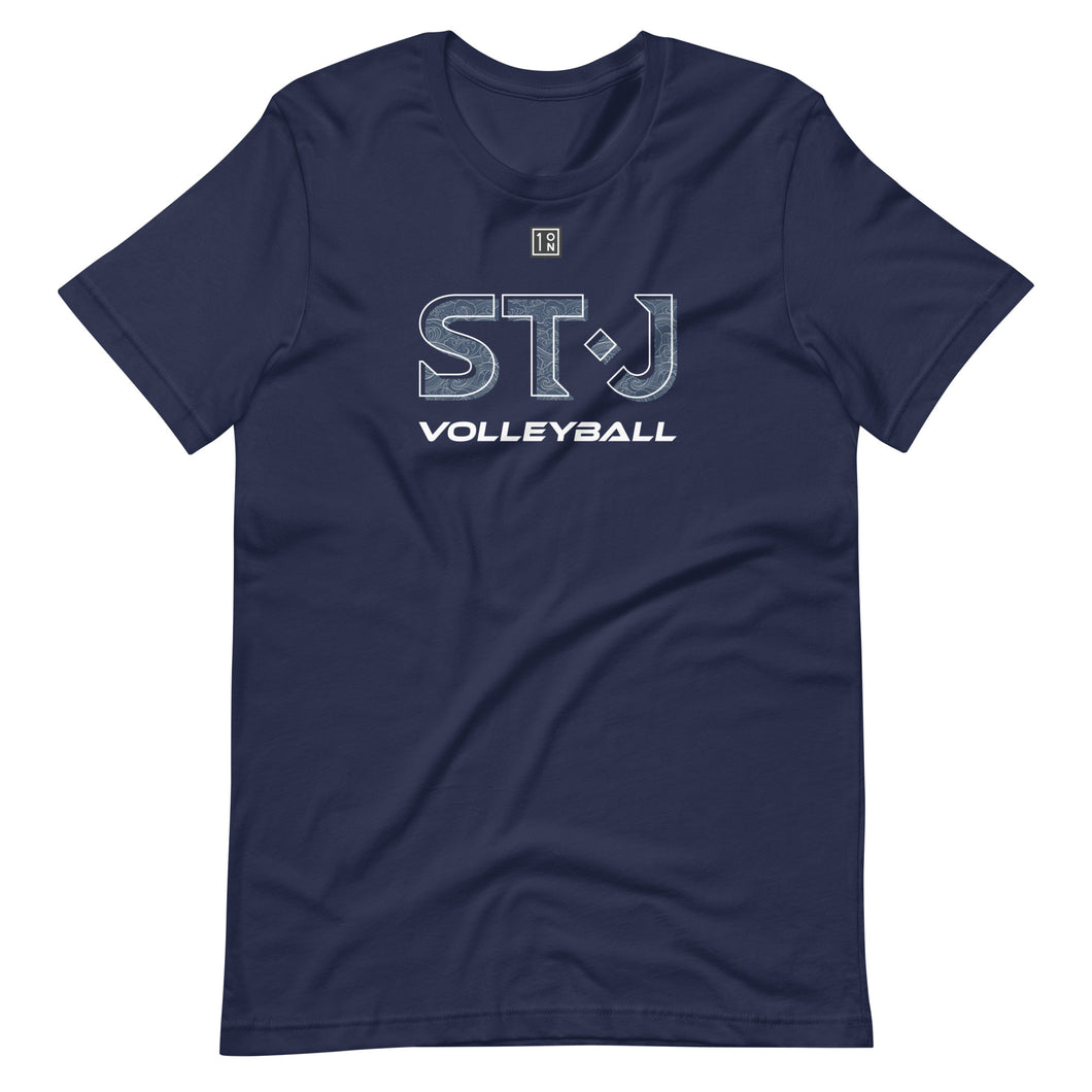 STJ Volleyball Waves Unisex t-shirt