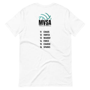 MVSA 2023 Nationals Chicago/Minneapolis with Teams Unisex t-shirt