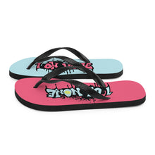 Load image into Gallery viewer, 1-On-None Graffiti Flip-Flops