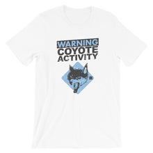 Load image into Gallery viewer, Warning Coyote Activity Short-Sleeve T-Shirt