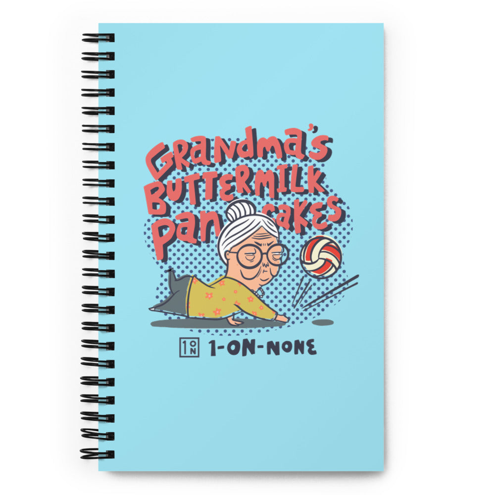 Grandma's Buttermilk Pancakes Spiral notebook