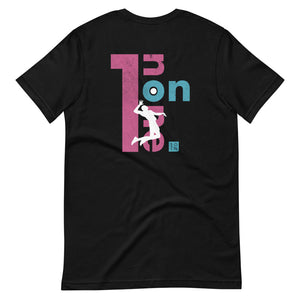 Pink Blue Retro Spiker Unisex T-Shirt