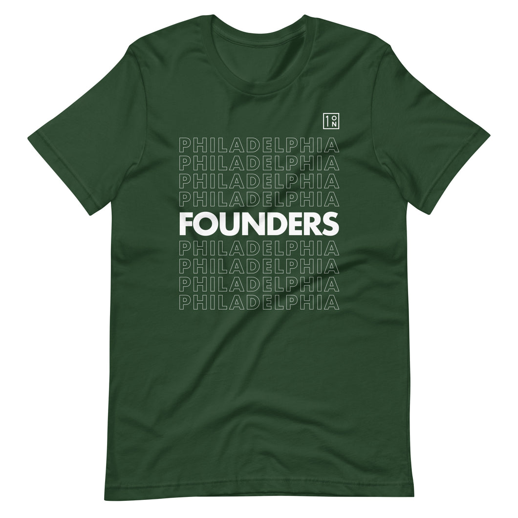 Philadelphia Founders Unisex t-shirt