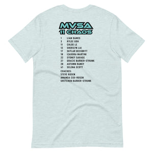 Chaos 2023 Nationals Team Roster Unisex t-shirt