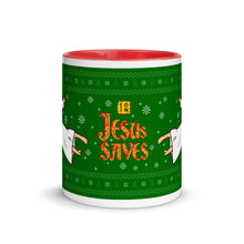 Load image into Gallery viewer, Jesus Saves Volleyball Mug with Color Inside